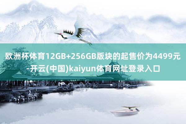 欧洲杯体育12GB+256GB版块的起售价为4499元-开云(中国)kaiyun体育网址登录入口